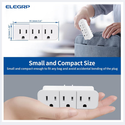 ADAPTADOR PARA TOMA CON 3 SALIDA BLANCO (C120)