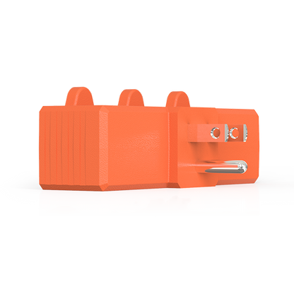 Adaptador para Toma con 3 salidas Anaranjado (C120)