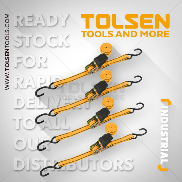 RATCHET TIE DOWN 25mm*5M 4 PZ  (INDUSTRIAL)