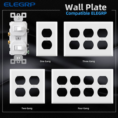 INTERRUPTOR DOBLE 15A BLANCO (C180)