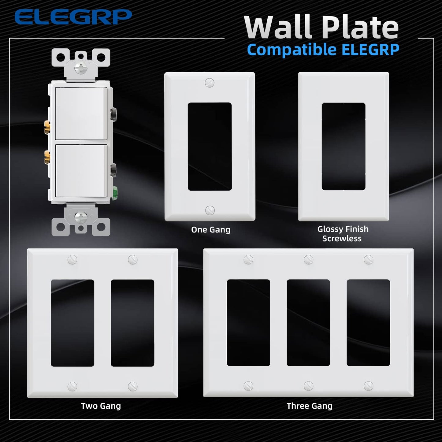 INTERRUPTOR DOBLE DECORA 15A BLANCO (C180)