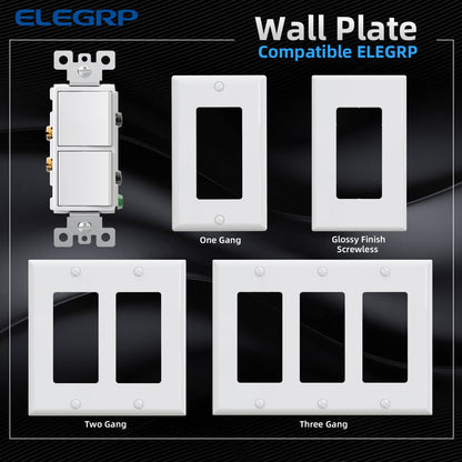INTERRUPTOR DOBLE DECORA 15A BLANCO (C180)