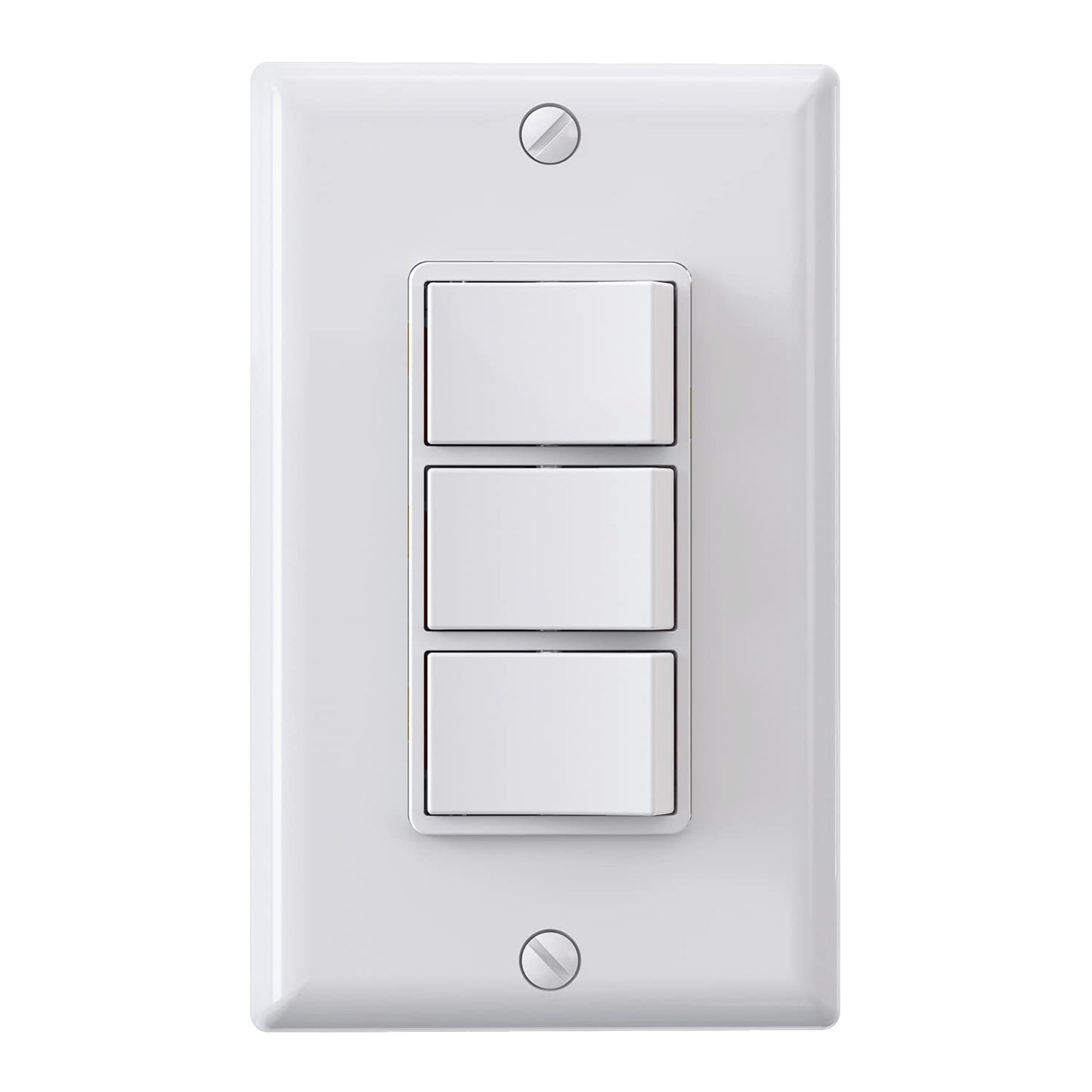 INTERRUPTOR TRIPLE DECORA 15A BLANCO (C180)