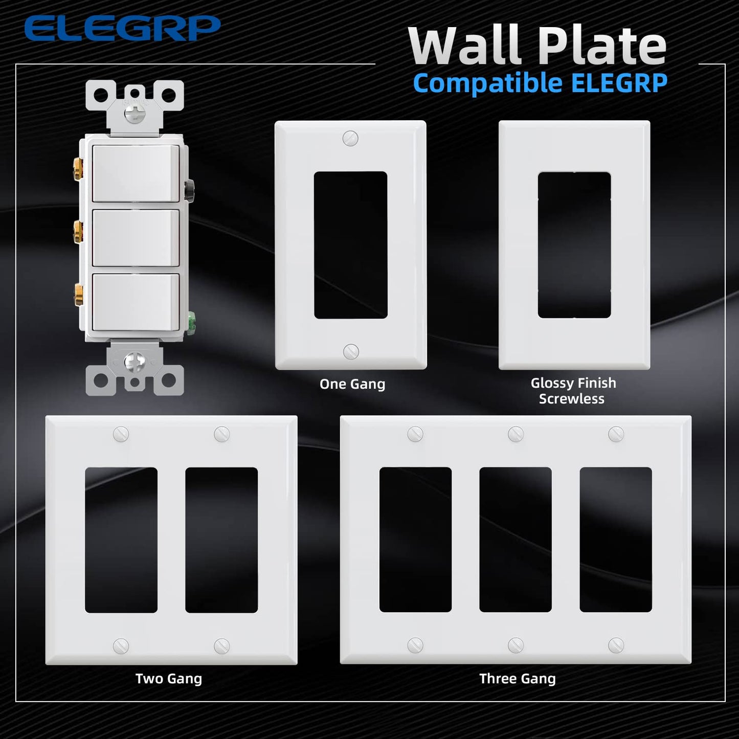 INTERRUPTOR TRIPLE DECORA 15A BLANCO (C180)
