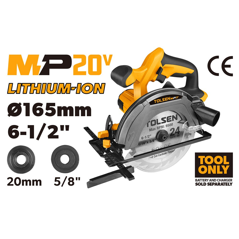 SIERRA CIRCULAR INALÁMBRICA DE BATERIA DE LITIO DE 20 V