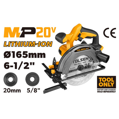 SIERRA CIRCULAR INALÁMBRICA DE BATERIA DE LITIO DE 20 V
