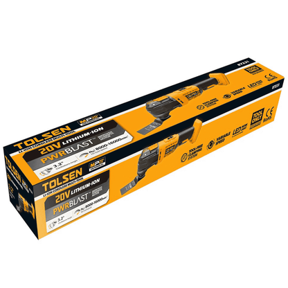 MULTIHERRAMIENTA OSCILANTE INALÁMBRICA DE BATERIA DE LITIO DE 20 V