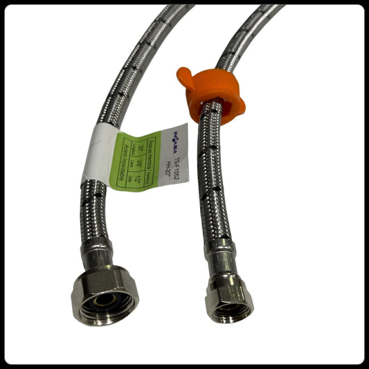 TUBO ABASTO ACERO PARA LAVAMANO 30"