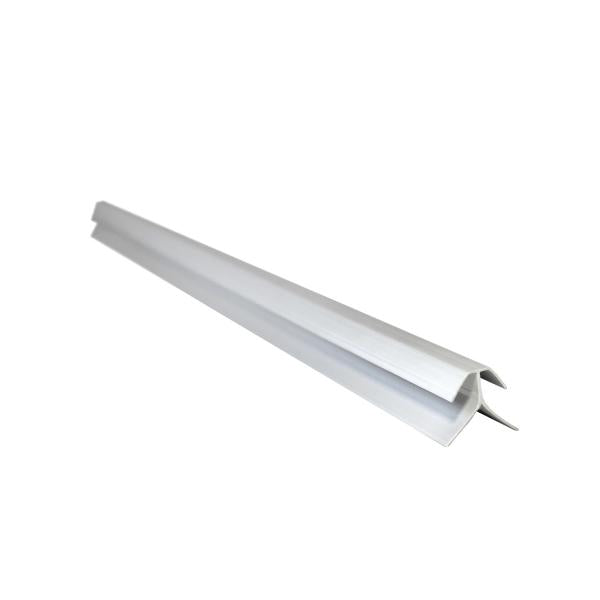 Ángulo externo para cielo raso de PVC en color Blanco.