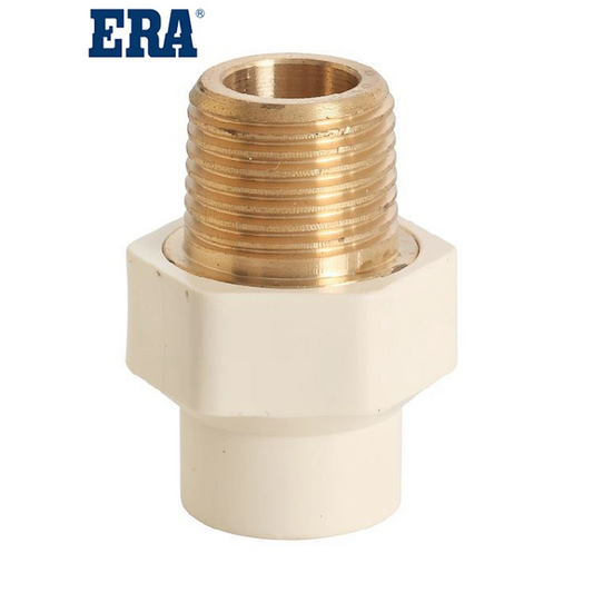 ADAPTER MACHO CON BRONCE CPVC 1/2" (C400)