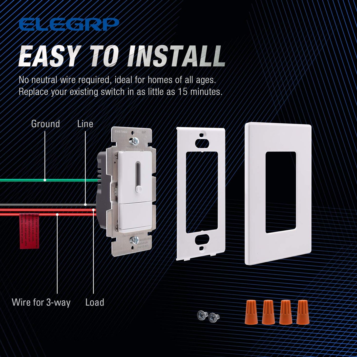 DIMMER BARRA DESLIZANTE 3 VIAS 150W