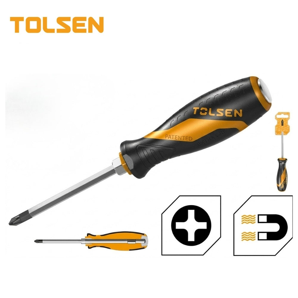 Destornillador de Impacto Estrella  PH2*100mm tolsen