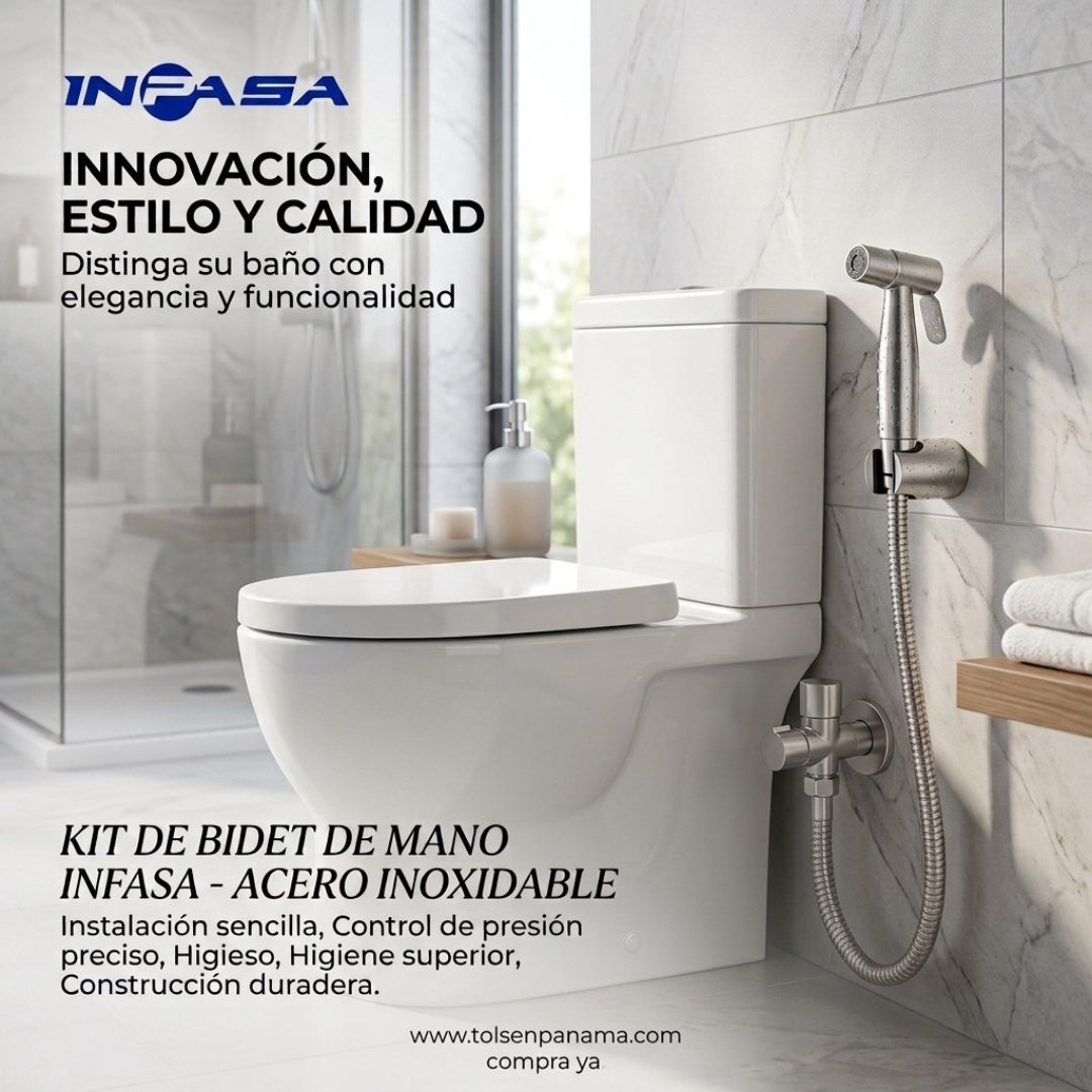 Ducha Sanitaria Acero Inoxidable Mod. Alaska Inpasa