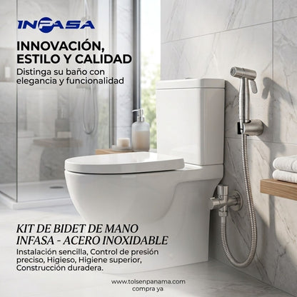 Ducha Sanitaria Acero Inoxidable Mod. Alaska Inpasa