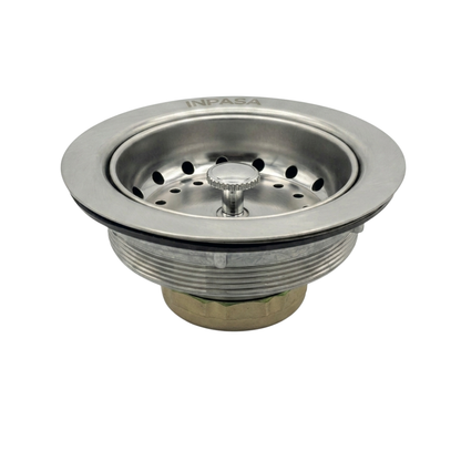 Canasta De Acero Inoxidable Con Colador Para Fregador Inpasa