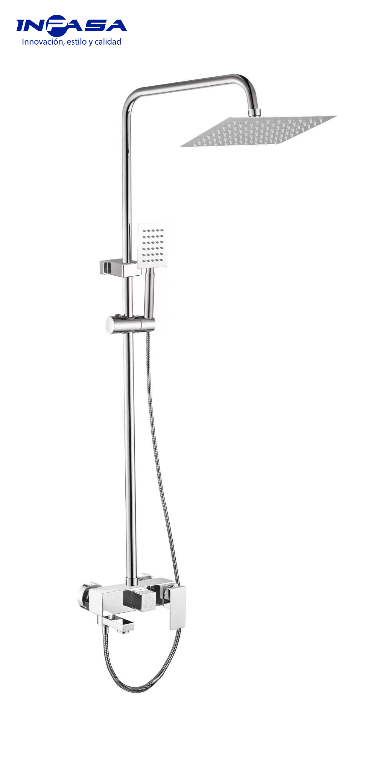 Ducha De Pared Moderna Modelo Anais