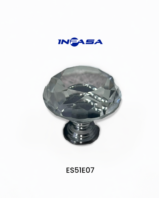 TIRADOR BOTON CRISTAL