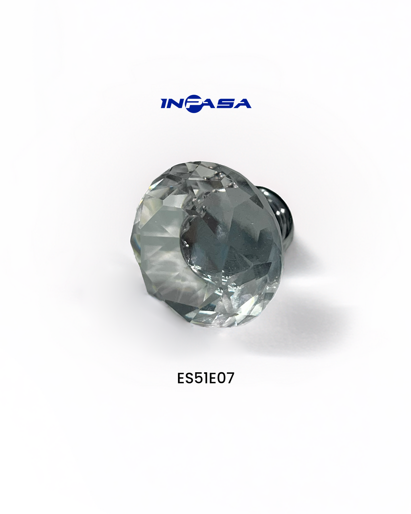TIRADOR BOTON CRISTAL