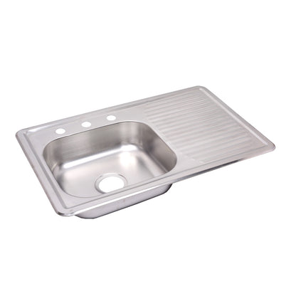 FREGADOR INOXIDABLE C/ESCURRIDERO DER.