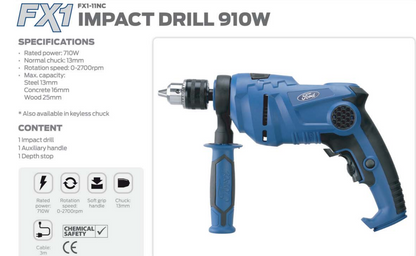 TALADRO IMPACTO 1/2" 910W