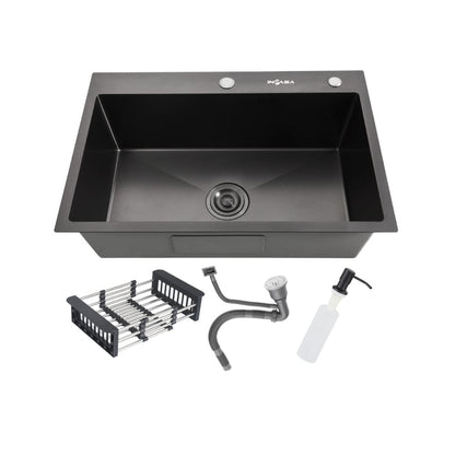 Fregador Sencillo Empotrable PVD 68x45cm Inpasa - Tolsen