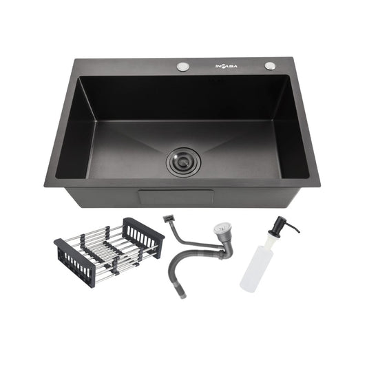Fregador Sencillo Empotrable PVD 68x45cm Inpasa - Tolsen