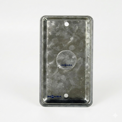 Tapa Ciega 2X4 Ko-1/2 Metálica De Acero Galvanizado Para Caja Eléctrica