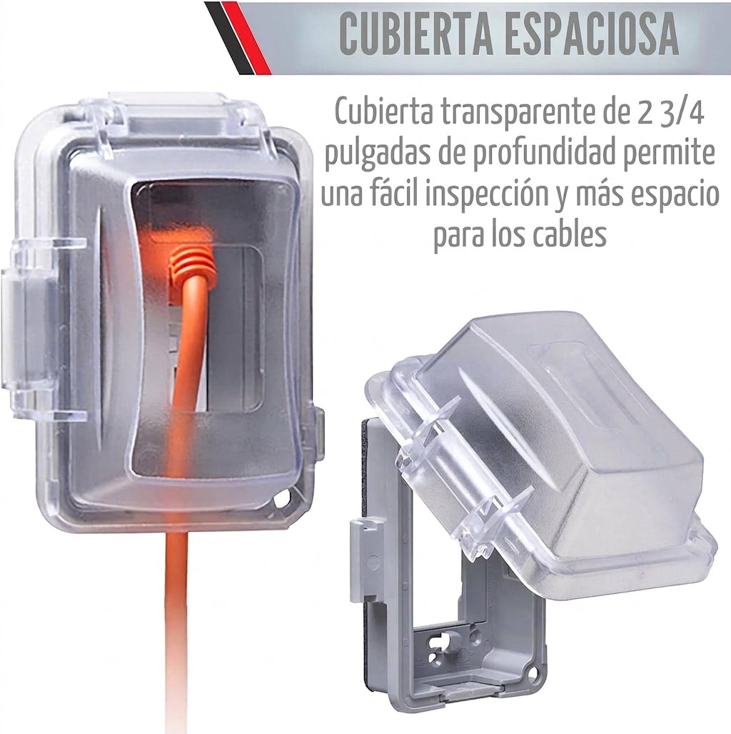 Cubierta Plástica Para Contacto Exterior 1 Gang De Policarbonato Nema 3R