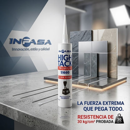 High Tack Extra Ffuerta 290ml Ultra Blanco Inpasa