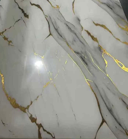 LAMINA UV BLANCO DORADO 4'X8'