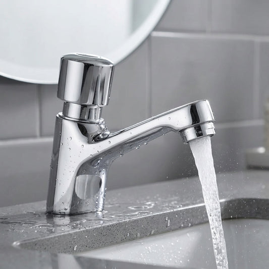 Llave de Lavamano Classic Tipo Push con Temporizador tolsen
