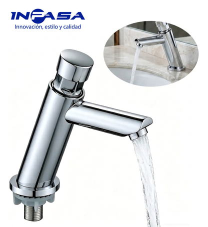 Llave de Lavamano Inpasa Tipo Push Con Temporizador 15cm