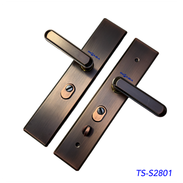 Manigueta para Puerta de Seguridad Multipuntos color Bronce
