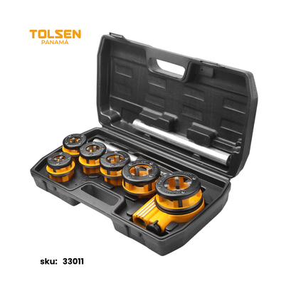 SET DE ROSCADO DE TUBO 9 PZ(INDUSTRIAL)