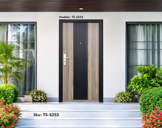 Puerta De Seguridad Light Wood Grey S253L