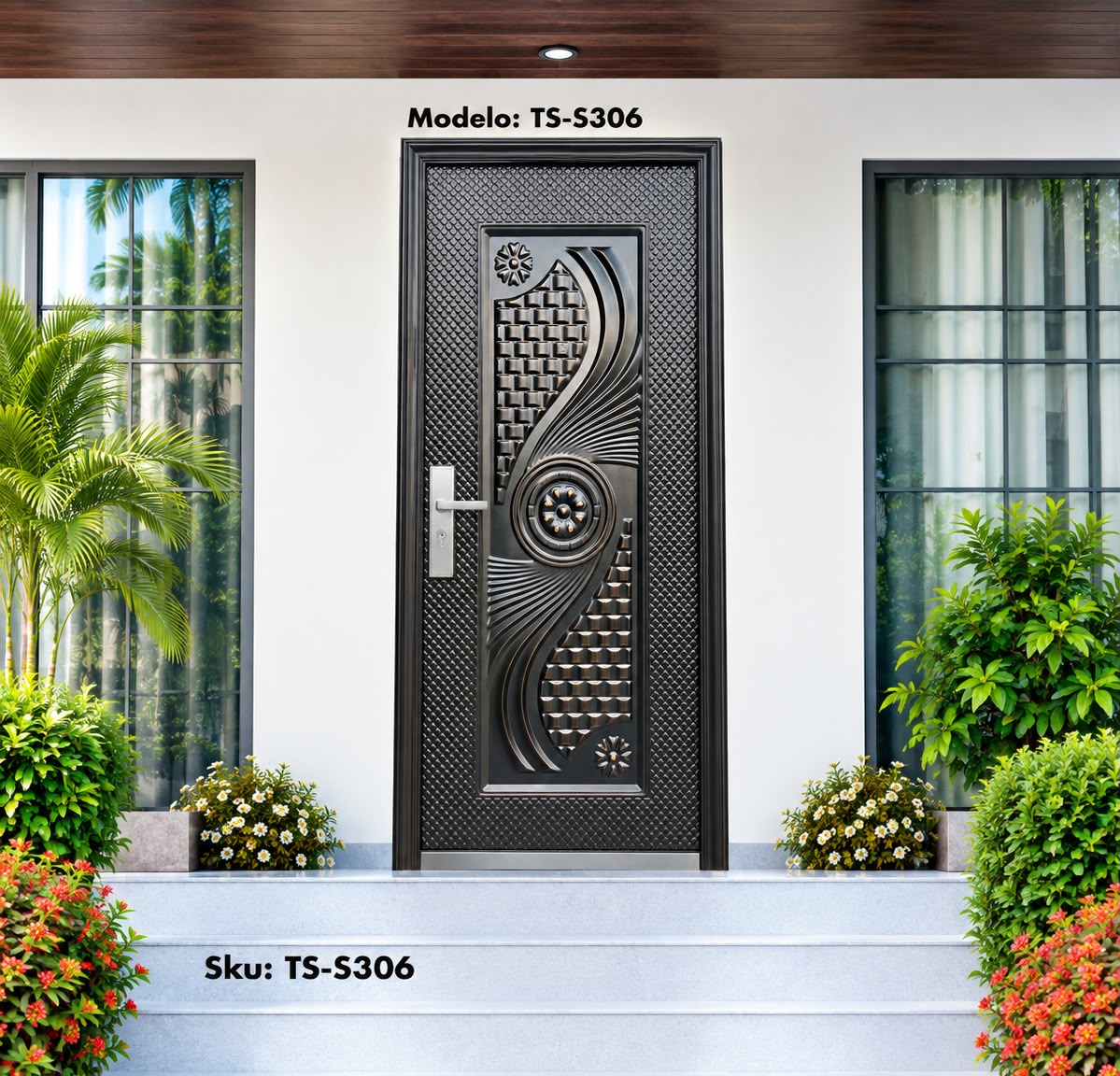 Puerta de Seguridad Lisboa Copper Bronze S306L