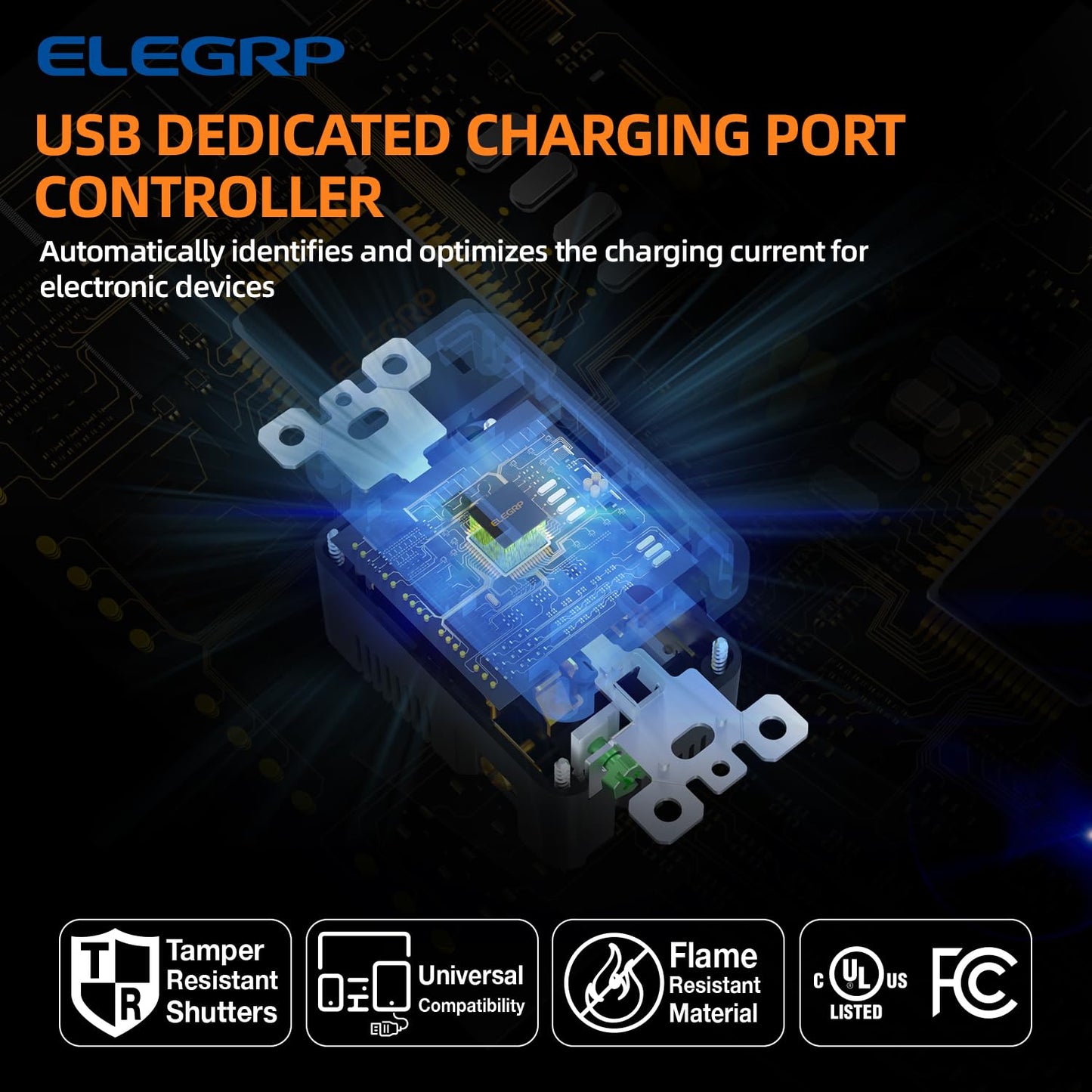 TOMACORRIENTE CON 2 PUERTO USB C/TR BLANCO
