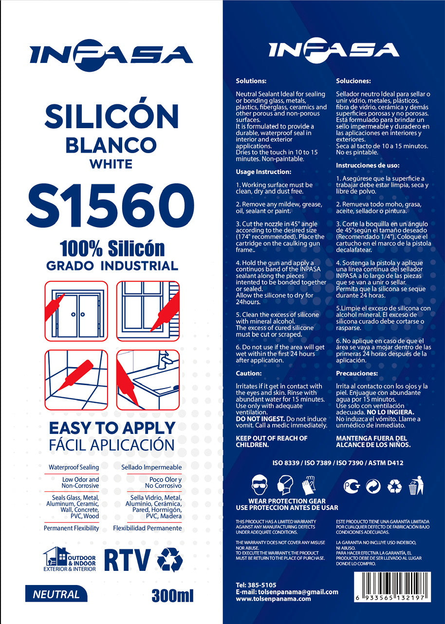 SILICONE BLANCO S1560 C12