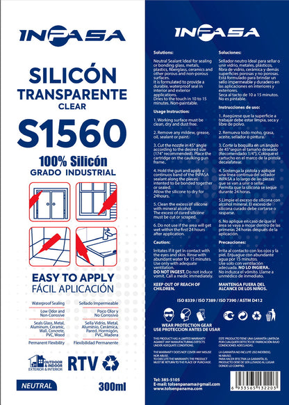 SILICONE TRANSPARENTE S1560 C12