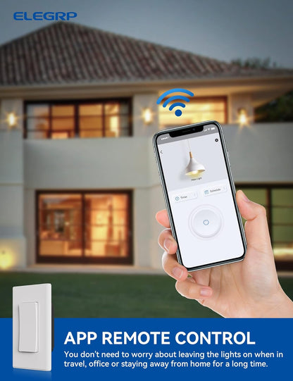 INTERRUPTOR INTELIGENTE CON 2.4GHz Wi-Fi BLANCO