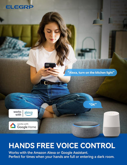 INTERRUPTOR INTELIGENTE CON 2.4GHz Wi-Fi BLANCO