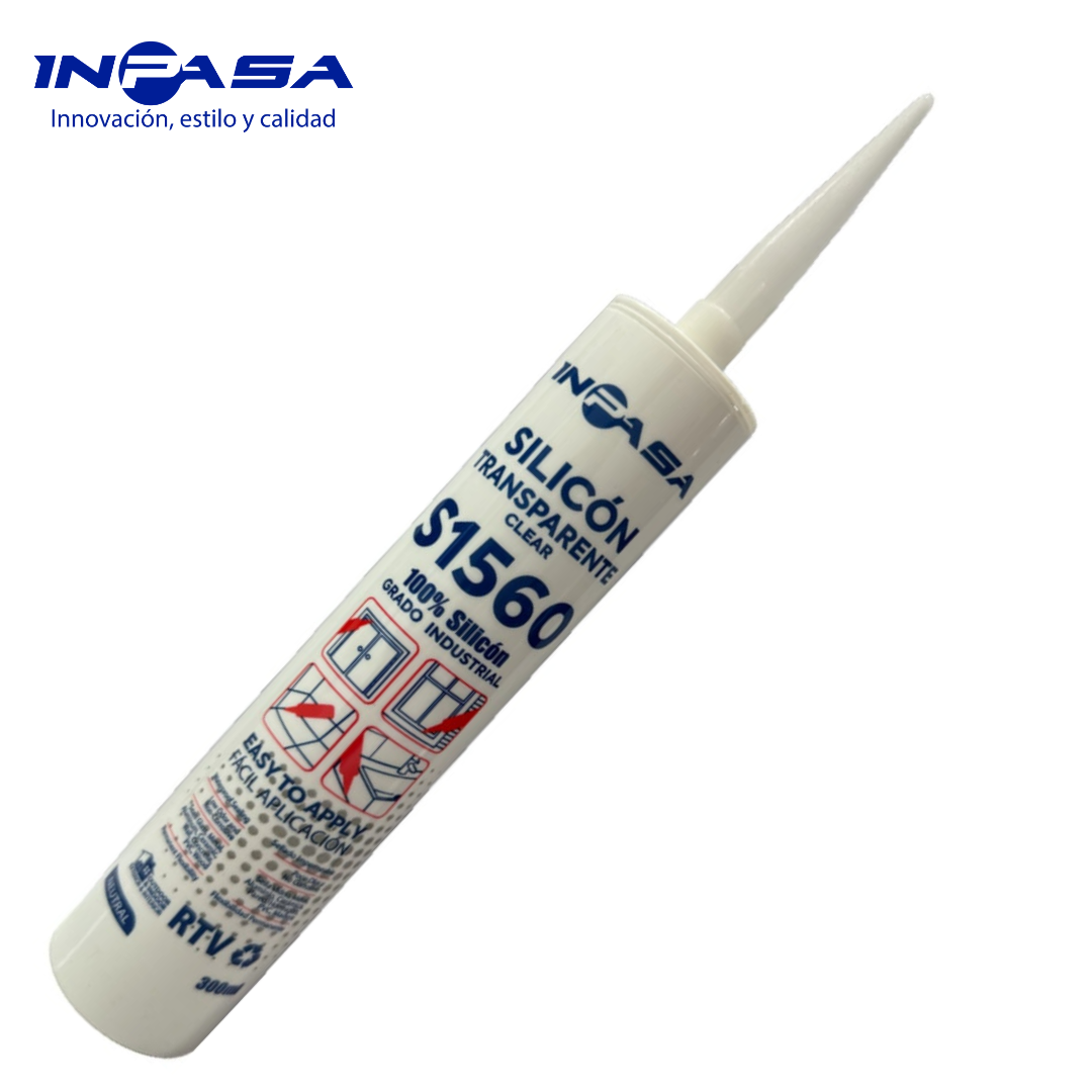 Silicón Transparente Inpasa S1560 100%