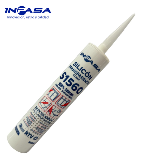 Silicón Transparente Inpasa S1560 100%