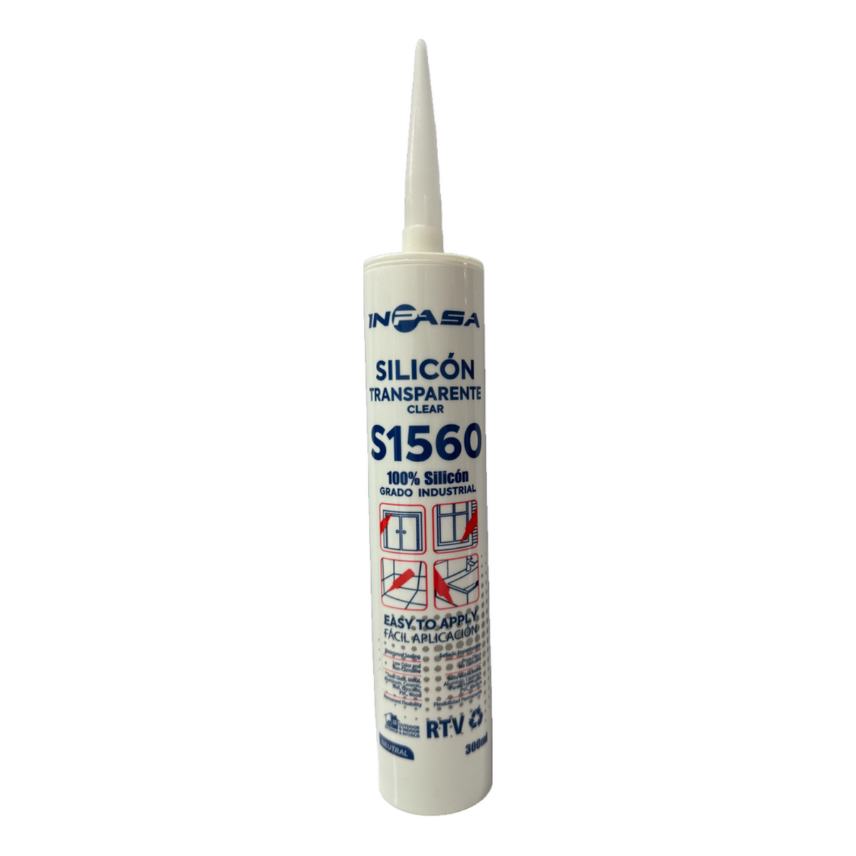 Silicón Transparente Inpasa S1560
