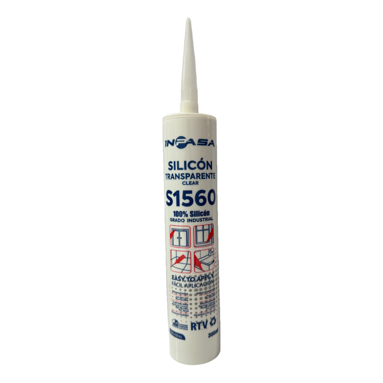 Silicón Transparente Inpasa S1560