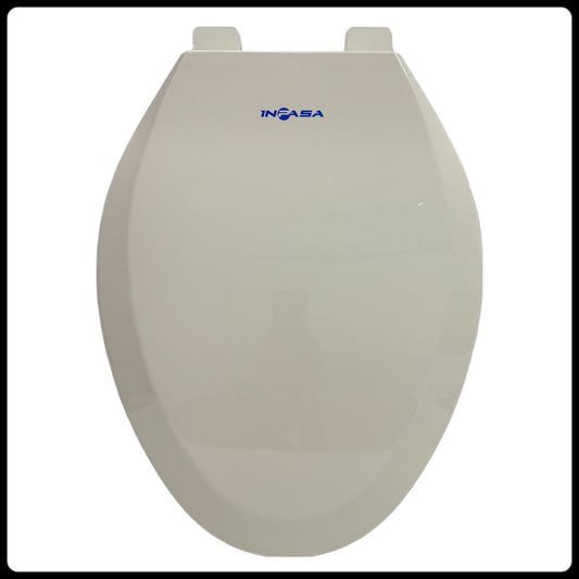 Asiento Inodoro Blanco Hueso Elongado