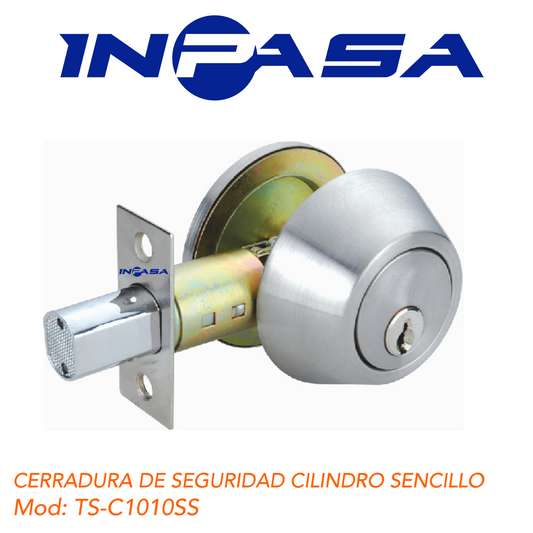CERRADURA DE SEGURIDAD CILINDRO SENCILLO