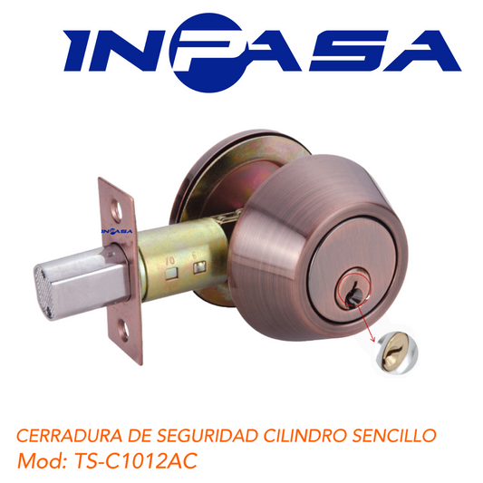 CERRADURA DE SEGURIDAD CILINDRO SENCILLO