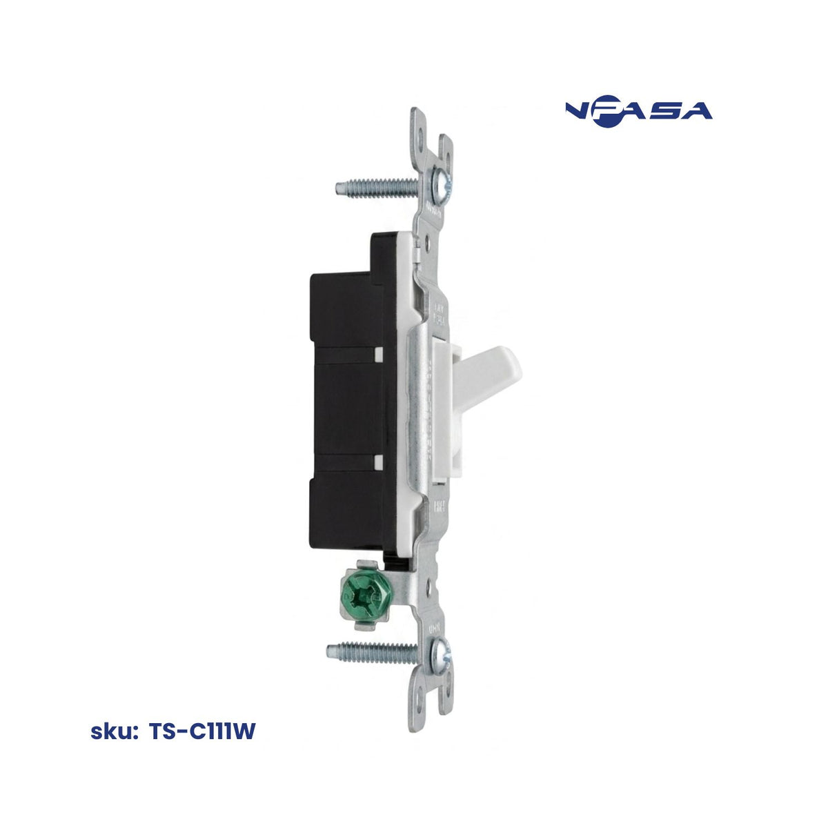 Interruptor Sencillo 15A Color Blanco Inpasa