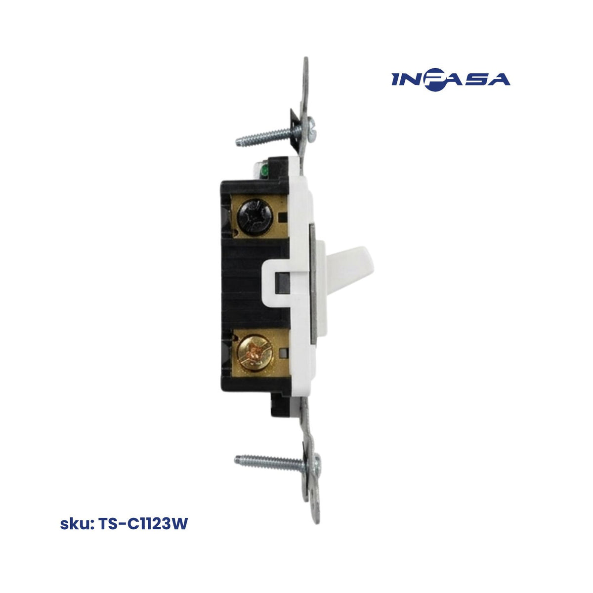 Interruptor Sencillo de 3 Vias, 15A Blanco Inpasa